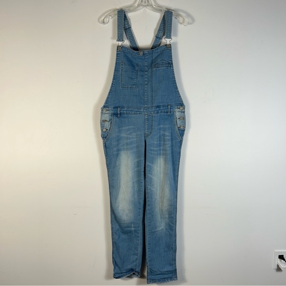Indigo Rein Light Blue Denim Overalls (Junior) 11 - Picture 1 of 9